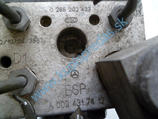 pumpa abs na mercedes A W168 1,6i, autodiely na mercedes A W168, 